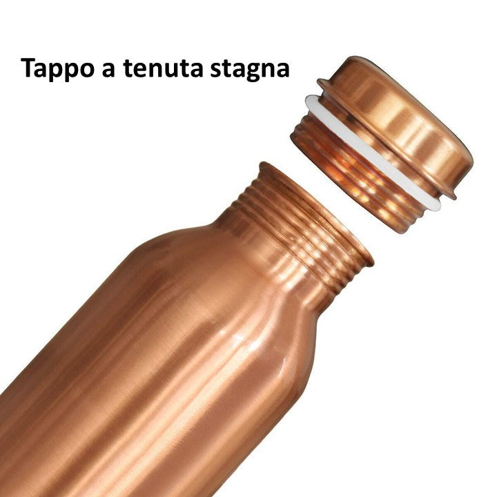 1 litre Pure Copper Water Bottle - Unique Elegance in Wellness